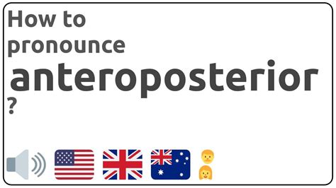 anteroposterior|how to pronounce anteroposterior.